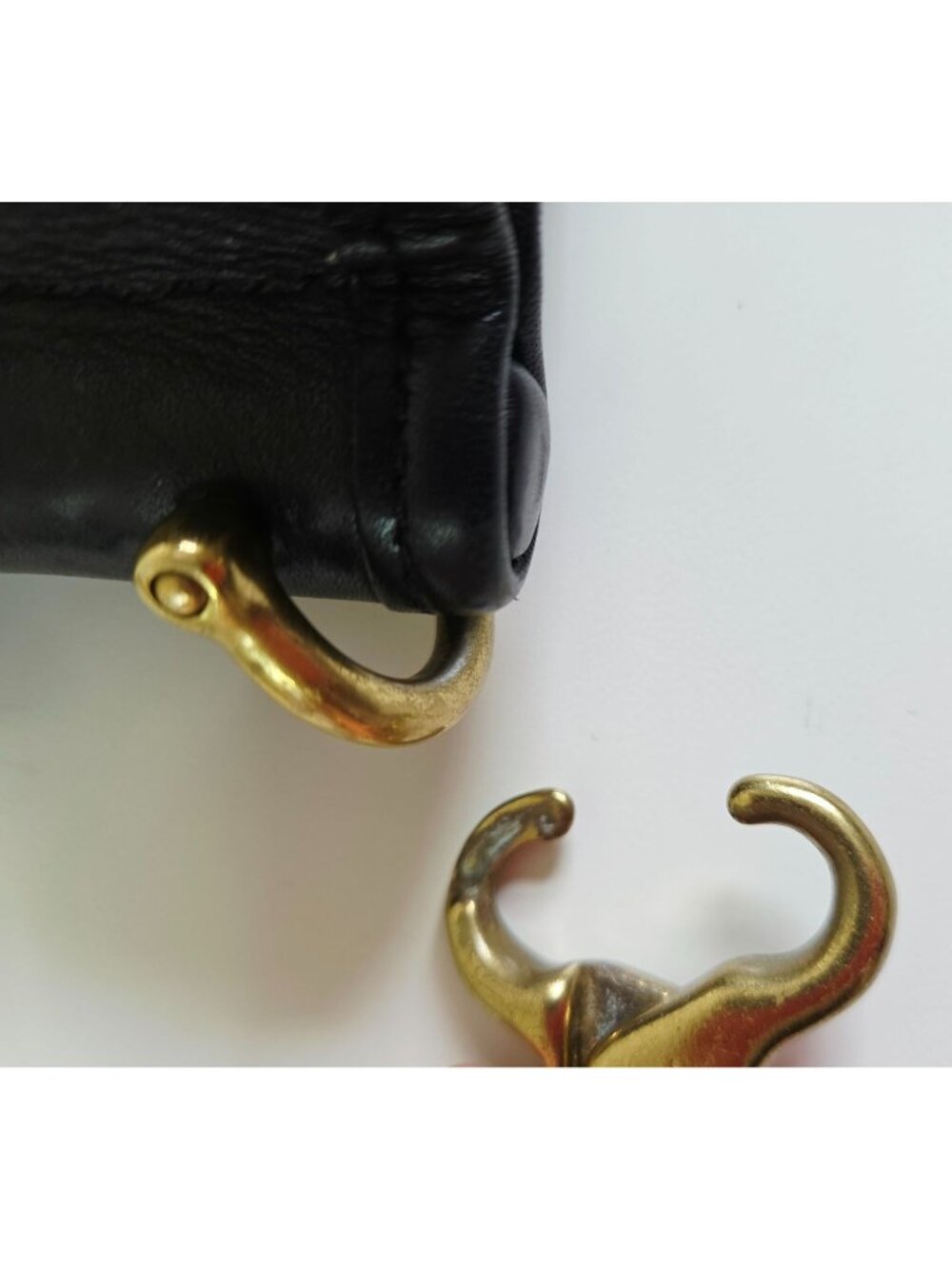 Vtg Coach Willis Bag Black Leather 9927 Cross Body Shoulder Bag Hangtag Made USA - Picture 13 of 16